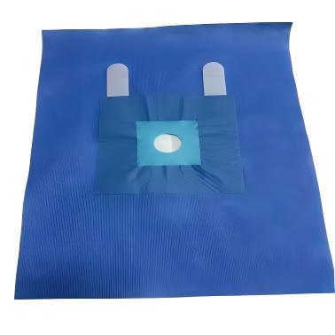 Disposable Sterile Fenestrated Surgical Drape with Tapes - يوتشن